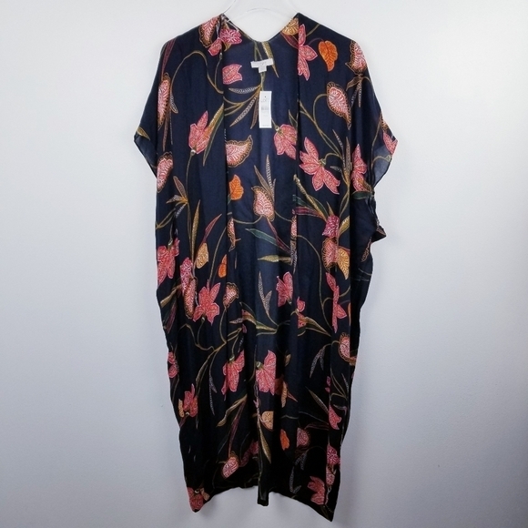 Loft Floral Kimono NWT size XS/S - Picture 2 of 8